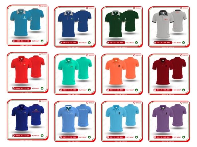 Công nghệ in lụa, in PET hoặc thêu vi tính giúp logo, tên công ty nổi bật