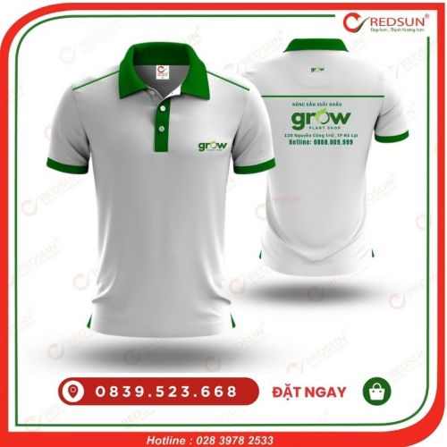 Áo thun đồng phục công nhân Công ty Grow
