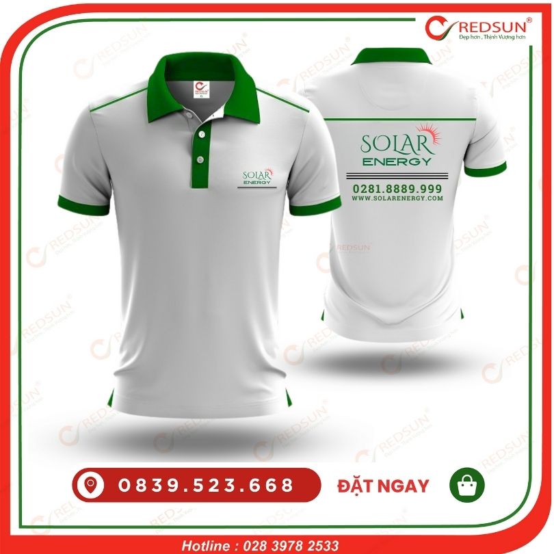 Áo thun đồng phục công nhân công ty Solar Energy
