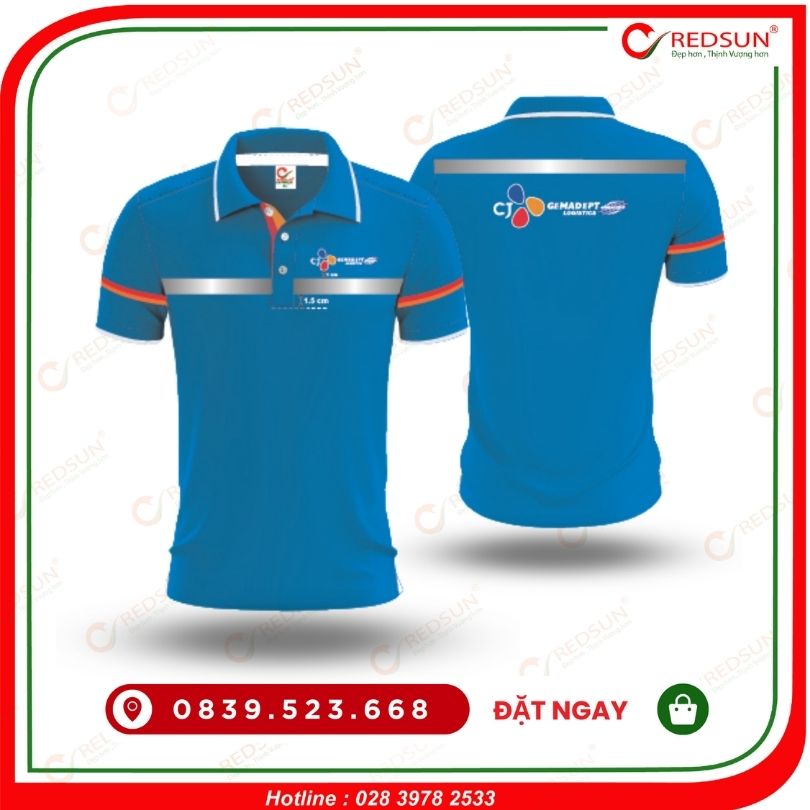 Áo thun đồng phục công ty Gemadept phối phản quang