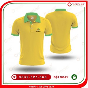 Áo thun đồng phục công ty Huy Long An màu vàng