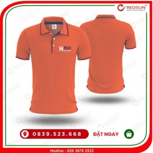 Áo thun đồng phục công ty Rich Payment Solution màu cam