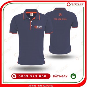 Áo thun đồng phục công ty Rich Payment Solution xanh than