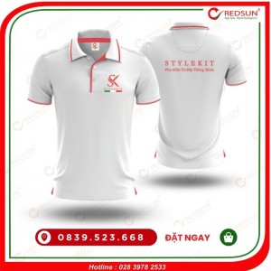 Áo thun đồng phục công ty StyleKit trắng
