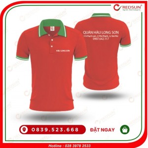 Áo thun đồng phục nhà hàng Quán Hàu Long Sơn