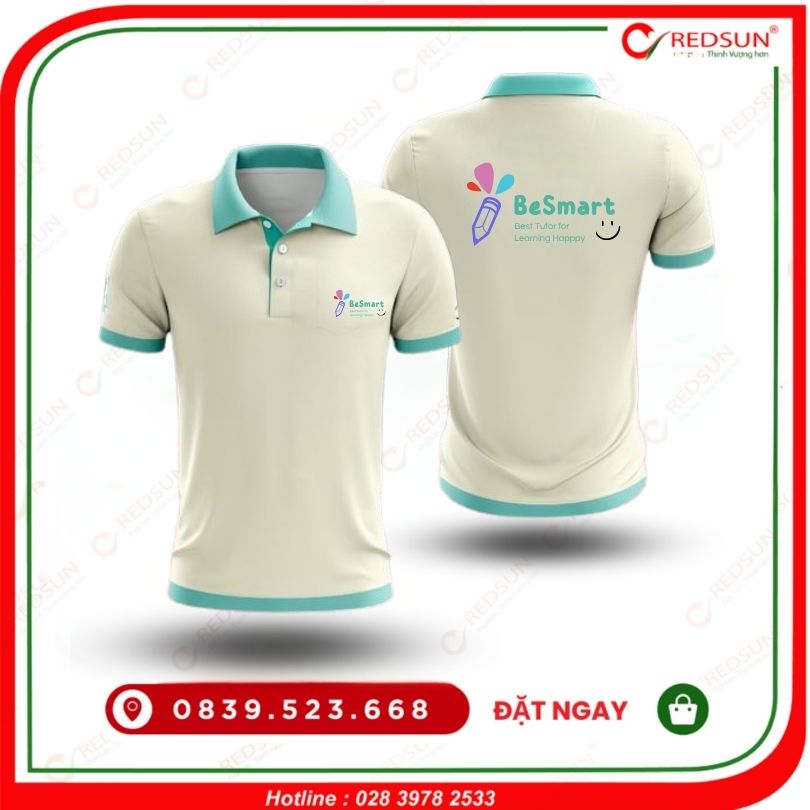 Áo thun đồng phục trung tâm ngoại ngữ Be Smart