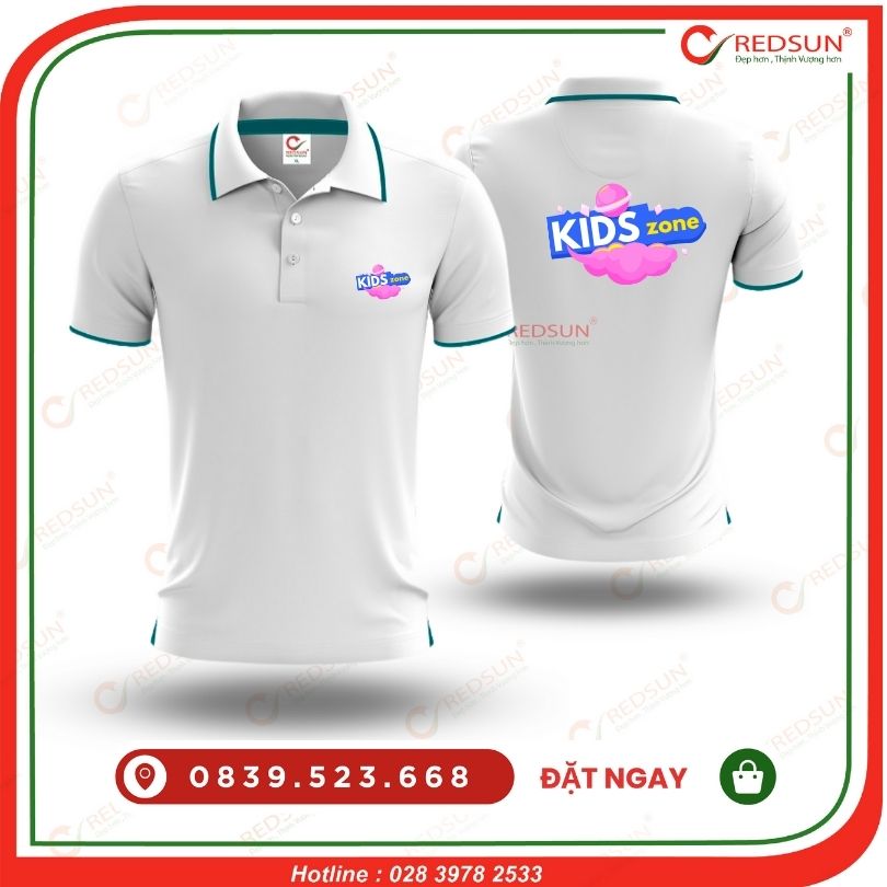 Áo thun đồng phục trung tâm ngoại ngữ Kid Zone