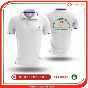 Áo thun đồng phục trung tâm ngoại ngữ Kinder Land