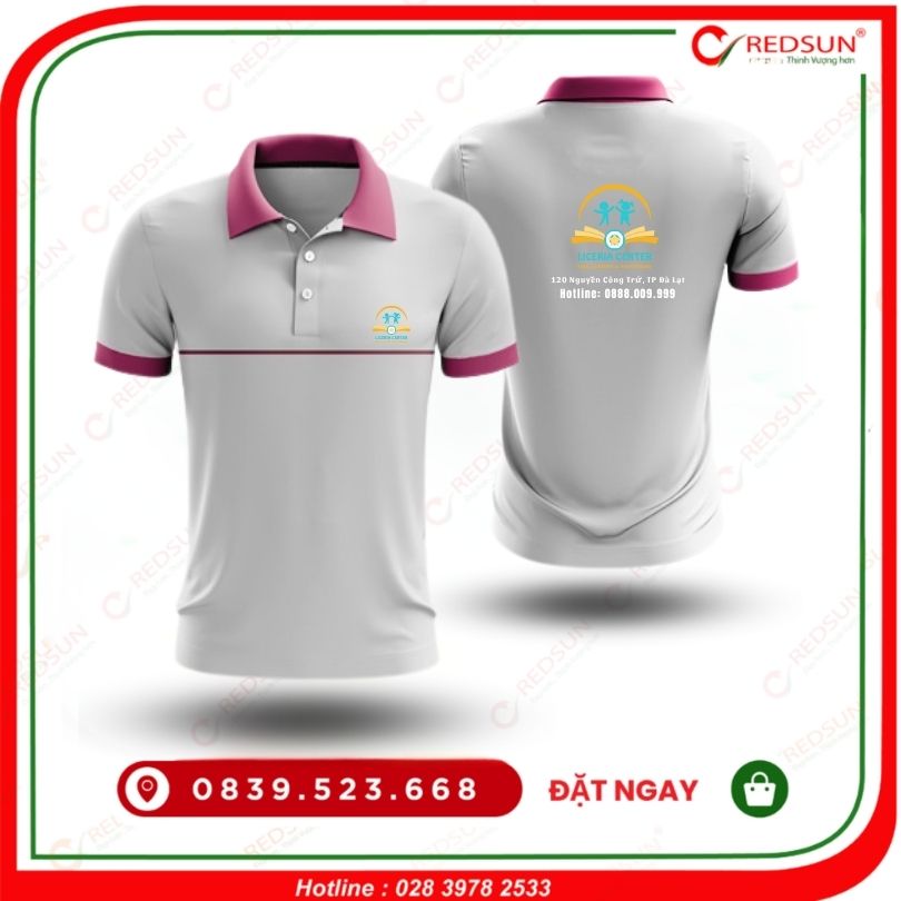 Áo thun đồng phục trung tâm ngoại ngữ Liceria Center