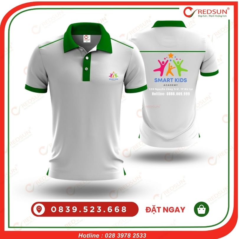 Áo thun đồng phục trung tâm ngoại ngữ Smart Kid Academy