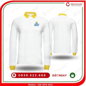 Áo thun tay dài SeaLink bo cổ màu vàng