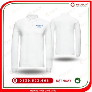 Áo thun tay dài SeaLink màu trắng tinh