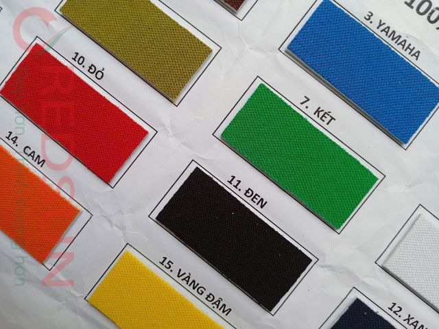 Bảng màu vải cá sấu 100% cotton 4 chiều