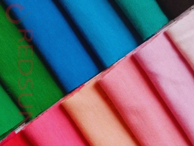 Bảng màu vải thun trơn 100% cotton 2 chiều 