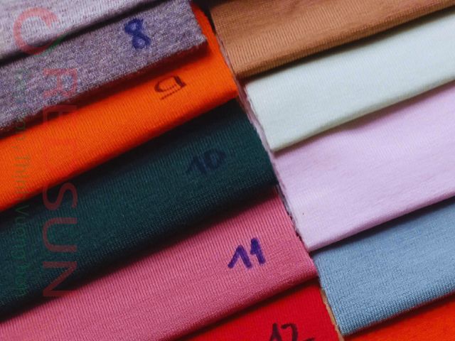 Bảng màu vải thun 100% cotton 4 chiều