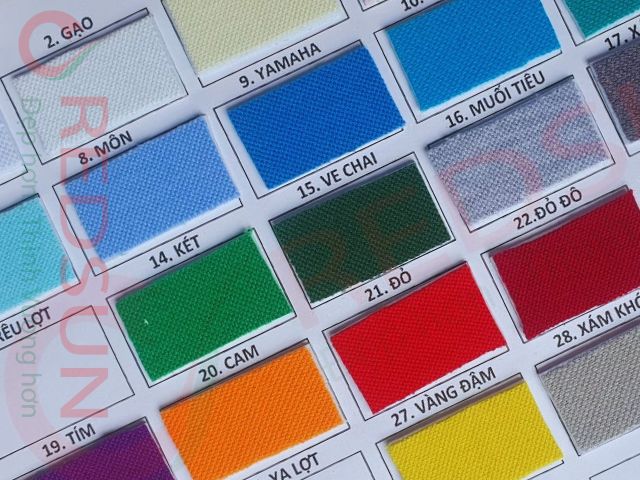 Bảng màu vải thun cá mập 65 2 chiều 