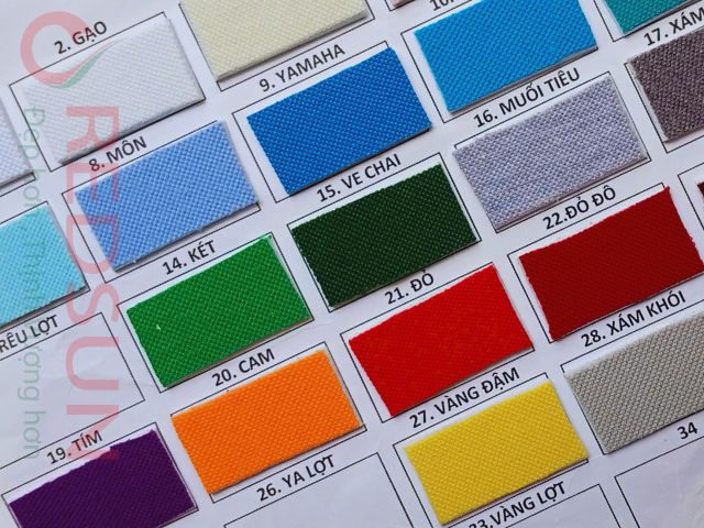 Bảng màu vải thun cá mập 65 2 chiều 