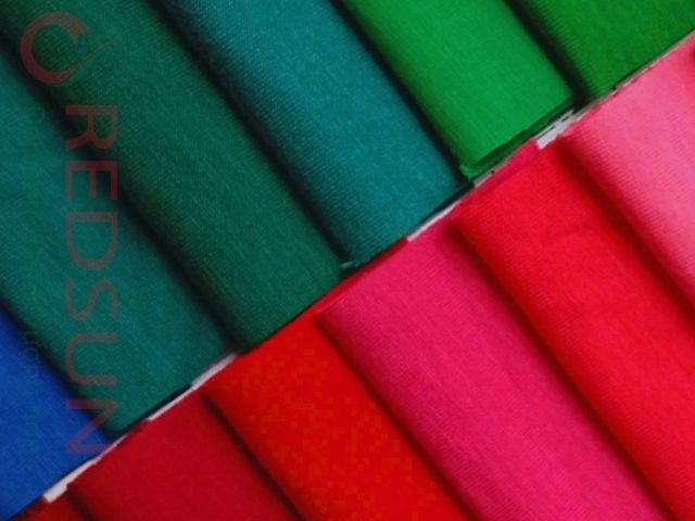 Bảng màu vải thun trơn 100% cotton 2 chiều 