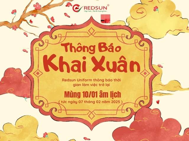 THÔNG BÁO KHAI XUÂN REDSUN UNIFORM