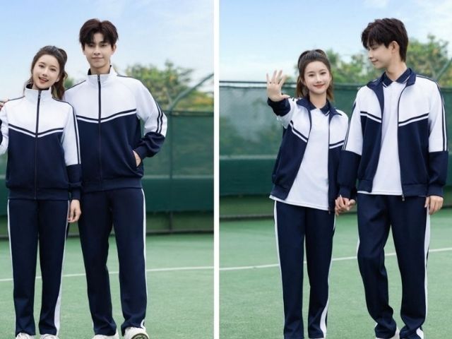 Mẫu áo khoác blazer thanh lịch với logo thêu tinh xảo