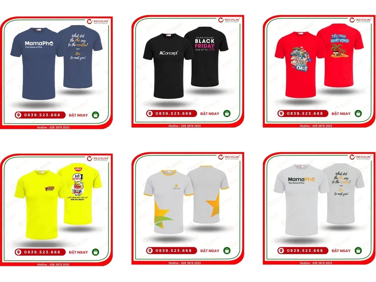 Đặt may áo thun đồng phục số lượng ít TP Hồ Chí Minh