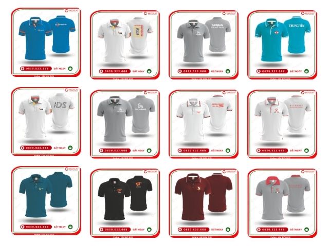 Áo thun đồng phục công ty chuyên nghiệp nổi bật
