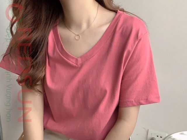 Áo Thun Cổ Tim Giá Rẻ