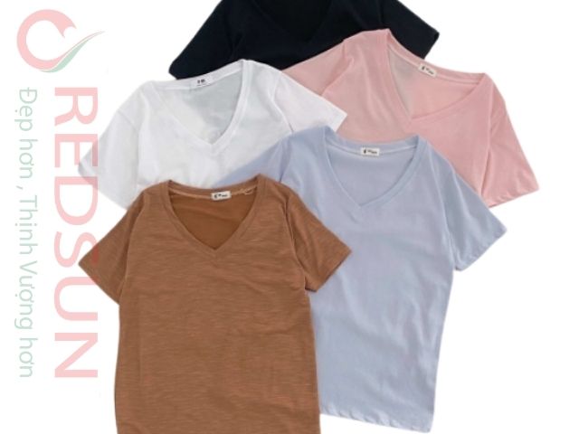 Áo thun cổ tim giúp thoải mái và dễ chịu